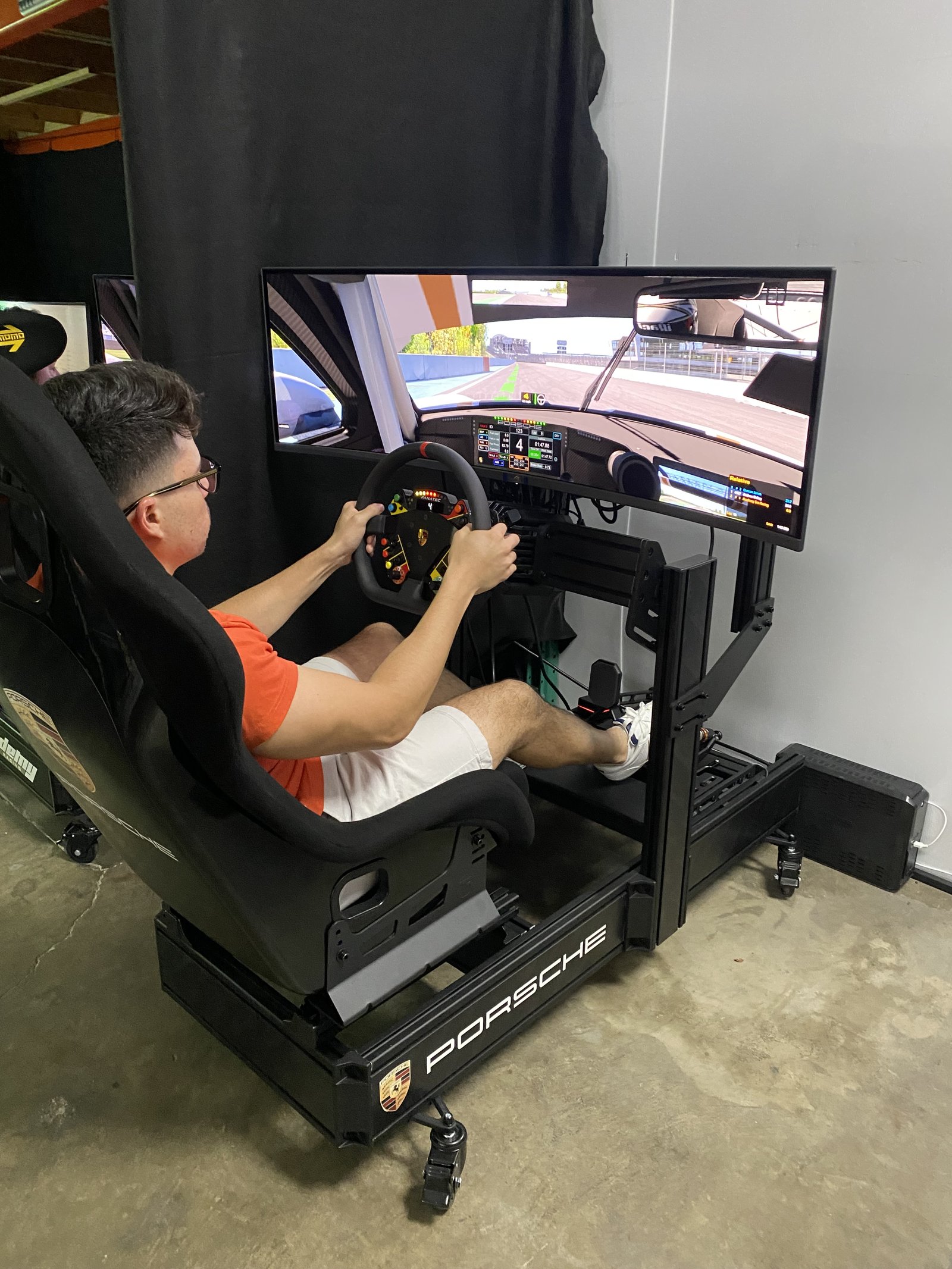 Sim rig install and calibration at Academy Sim Racing
